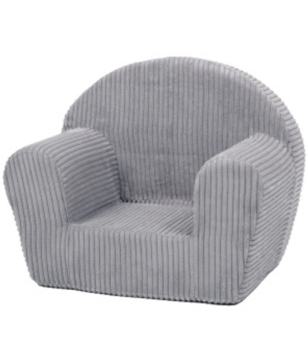 Soffa Beanbag fåtölj, grå manchester tyg