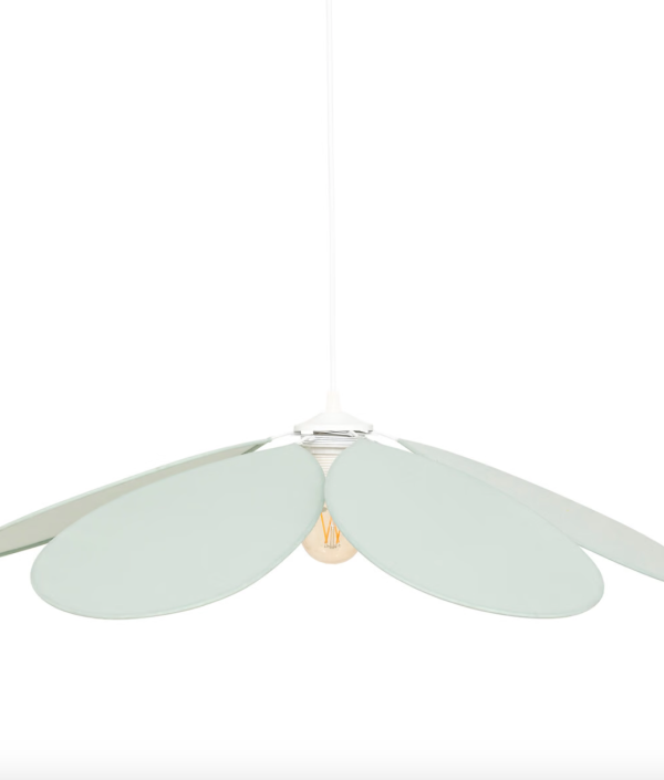 Ljusgrön taklampa till barnrummet