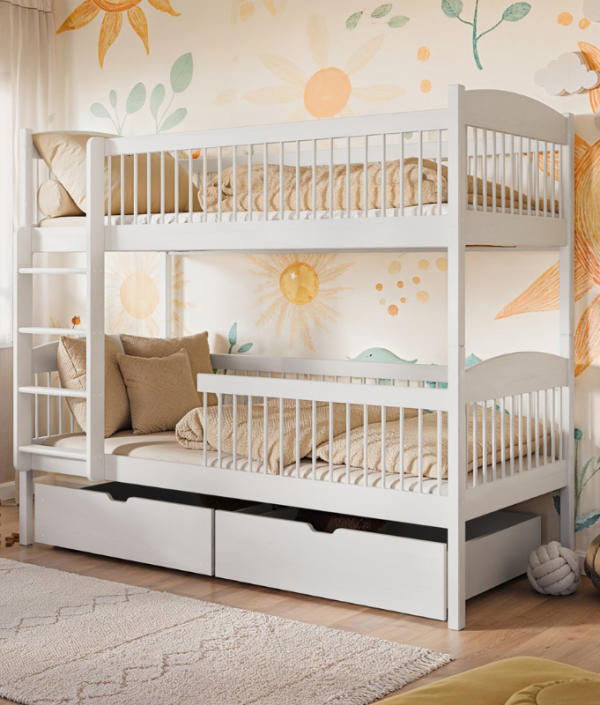 Våningssäng Lula med förvaringslådor