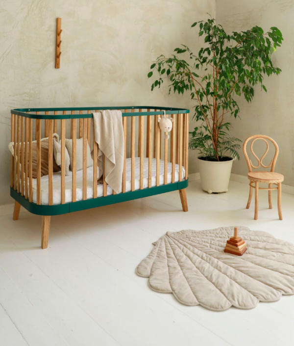 Smaragd spjälsäng Viva Luna