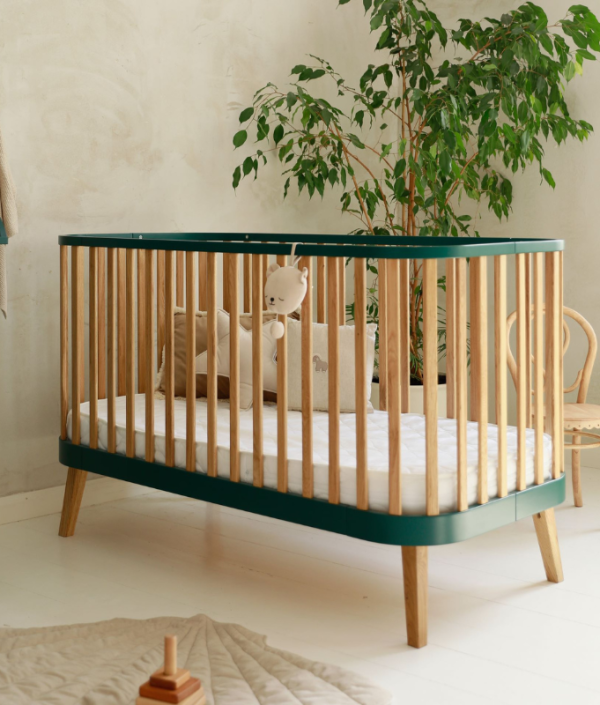 Smaragd spjälsäng Viva Luna