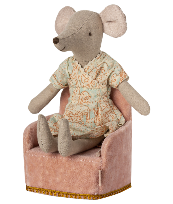 Maileg, Fåtölj till mus, rosa
