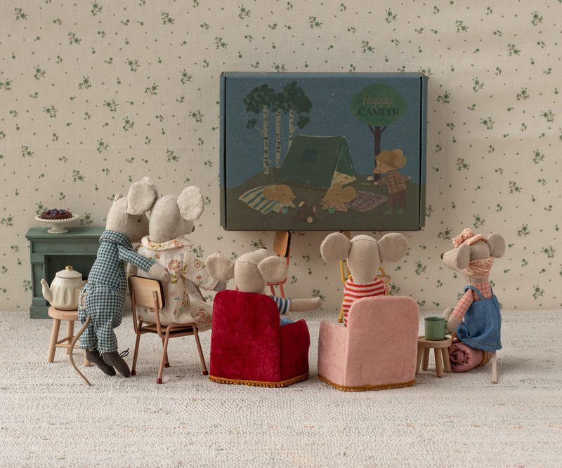 Maileg, Fåtölj till mus, rosa - Bild 4