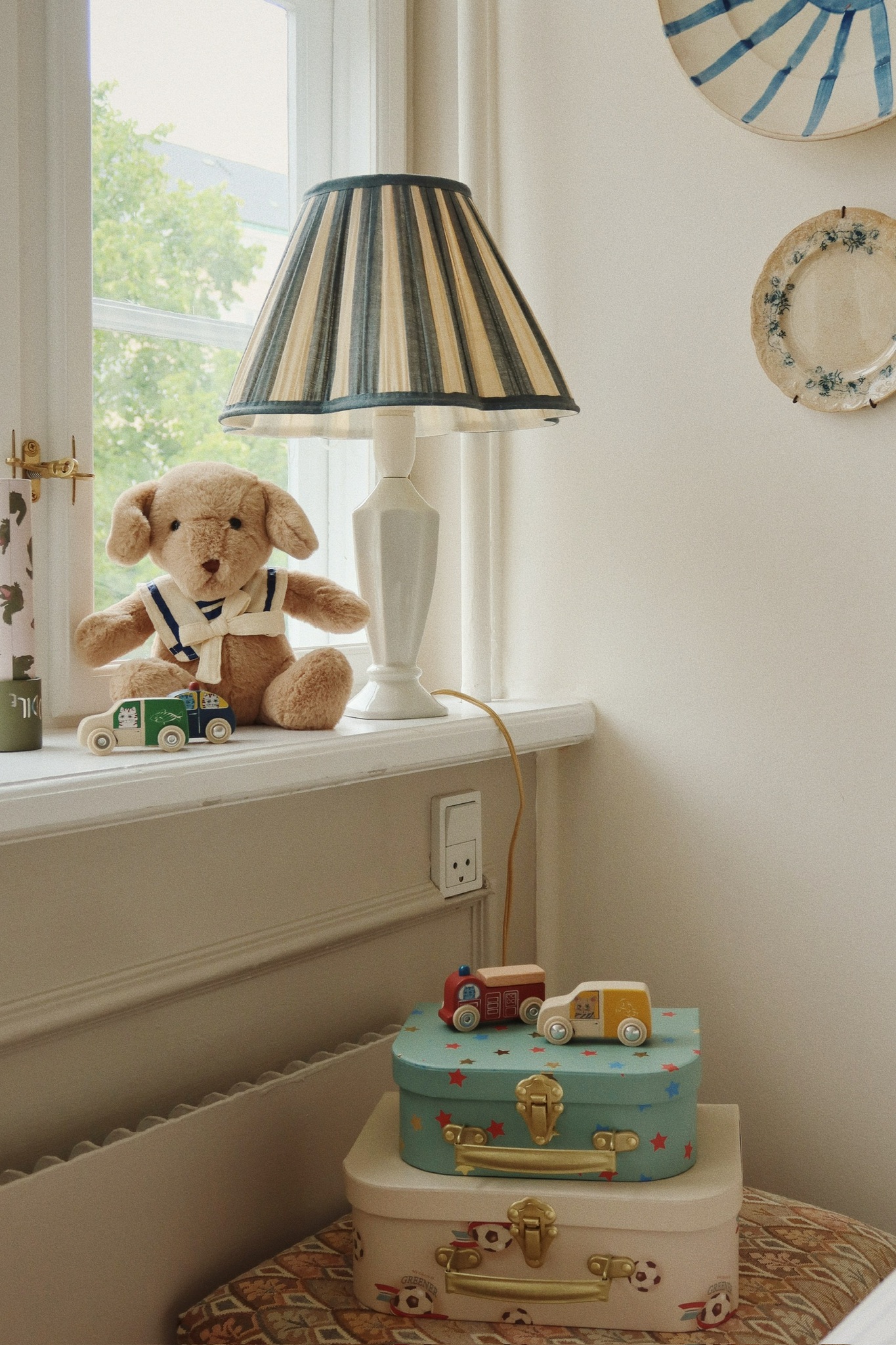 Konges Sløjd, 2-pack leksaksväskor, Off white/Kick it