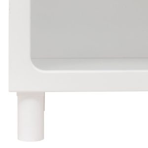 Hylla med 3 fack, vit