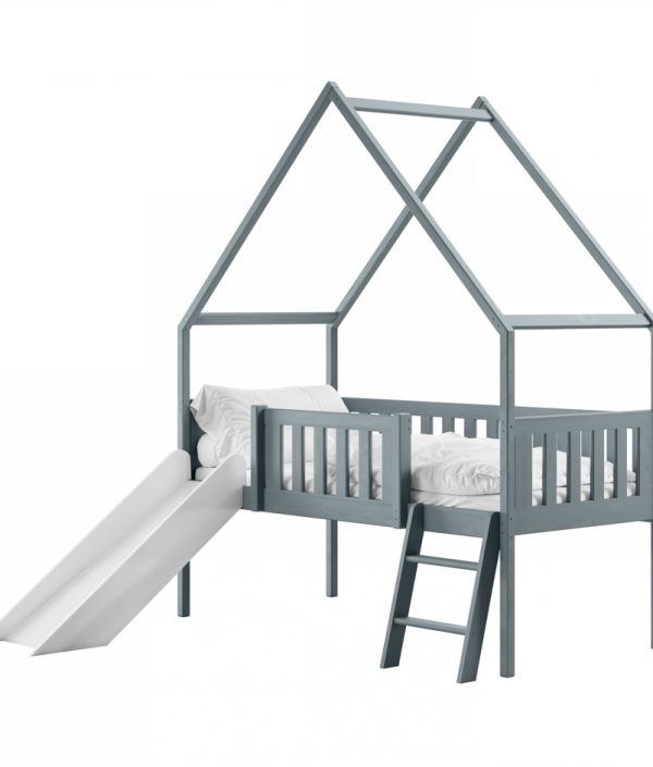 Hussäng Stella med rutschkana - 80x180 cm, Grå