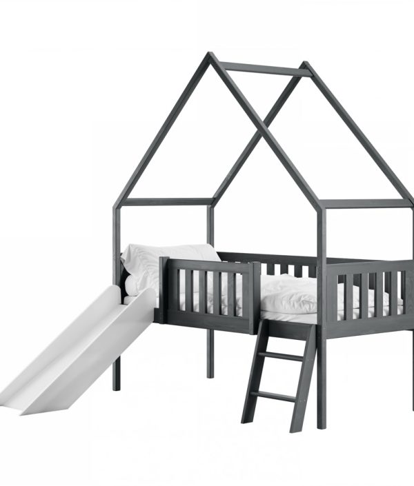 Hussäng Stella med rutschkana - 80x180 cm, Antracit