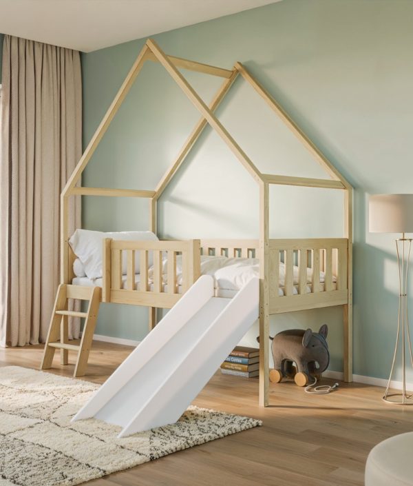 Hussäng Stella med rutschkana - 80x180 cm, Natur