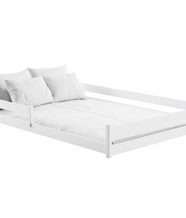 Stor juniorsäng Fiora 140x200 cm, vit