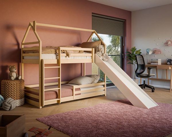 Våningssäng Pino med rutschkana