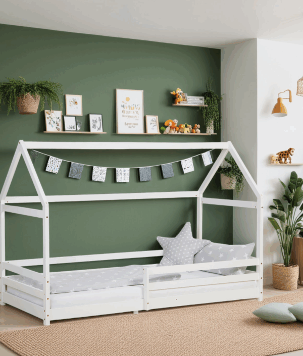 Vit Montessori hussäng 90x200 cm