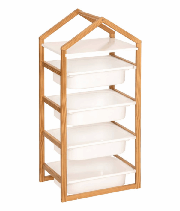 Förvaringshylla med 4 hyllplan- bako