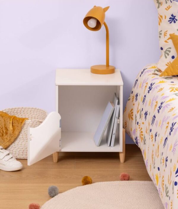 Nattduksbord, vitt Gentleness