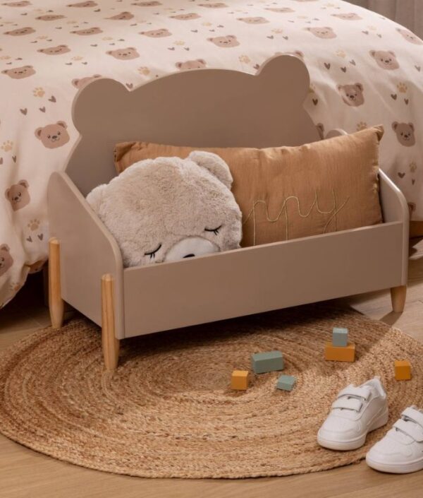 Förvaringslåda till barnrummet - Beige teddy