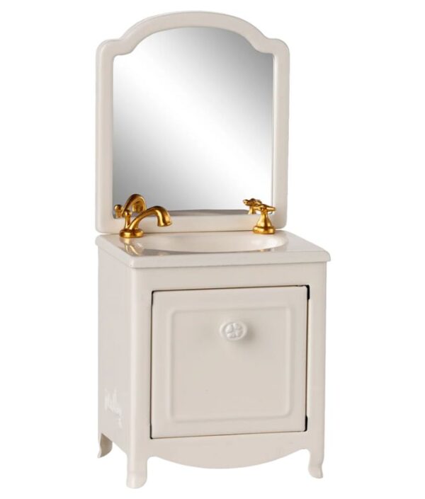 Maileg, handfat med spegel, off white