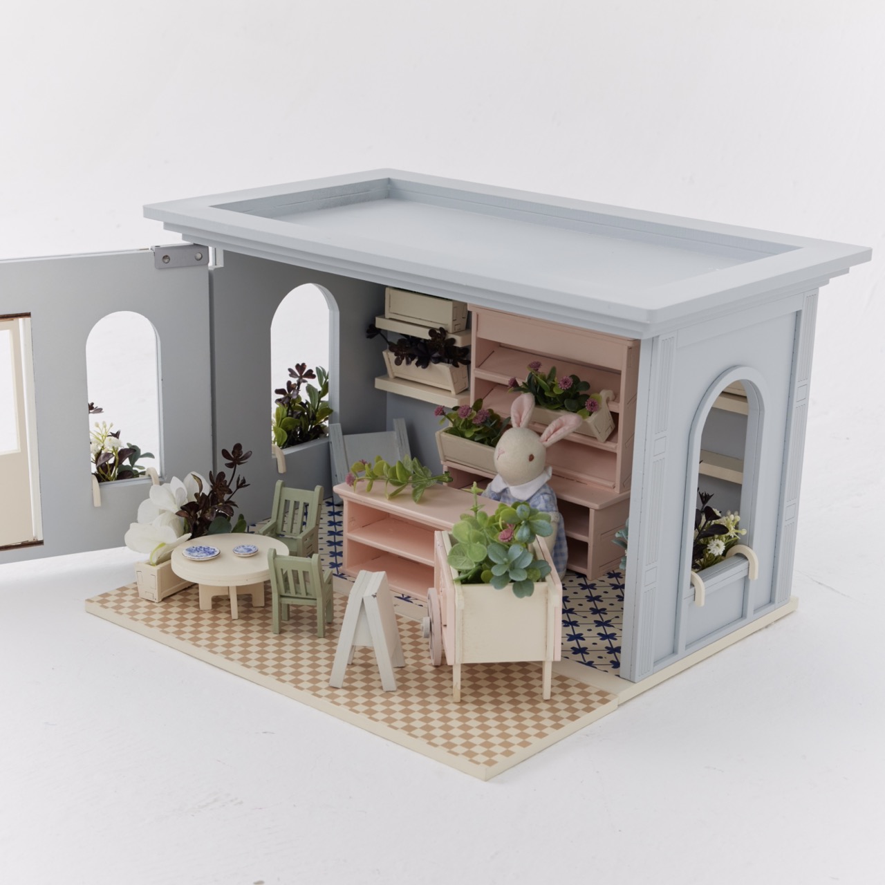 La Fleuriste de Camille – Miniatyrblomsteraffär i trä