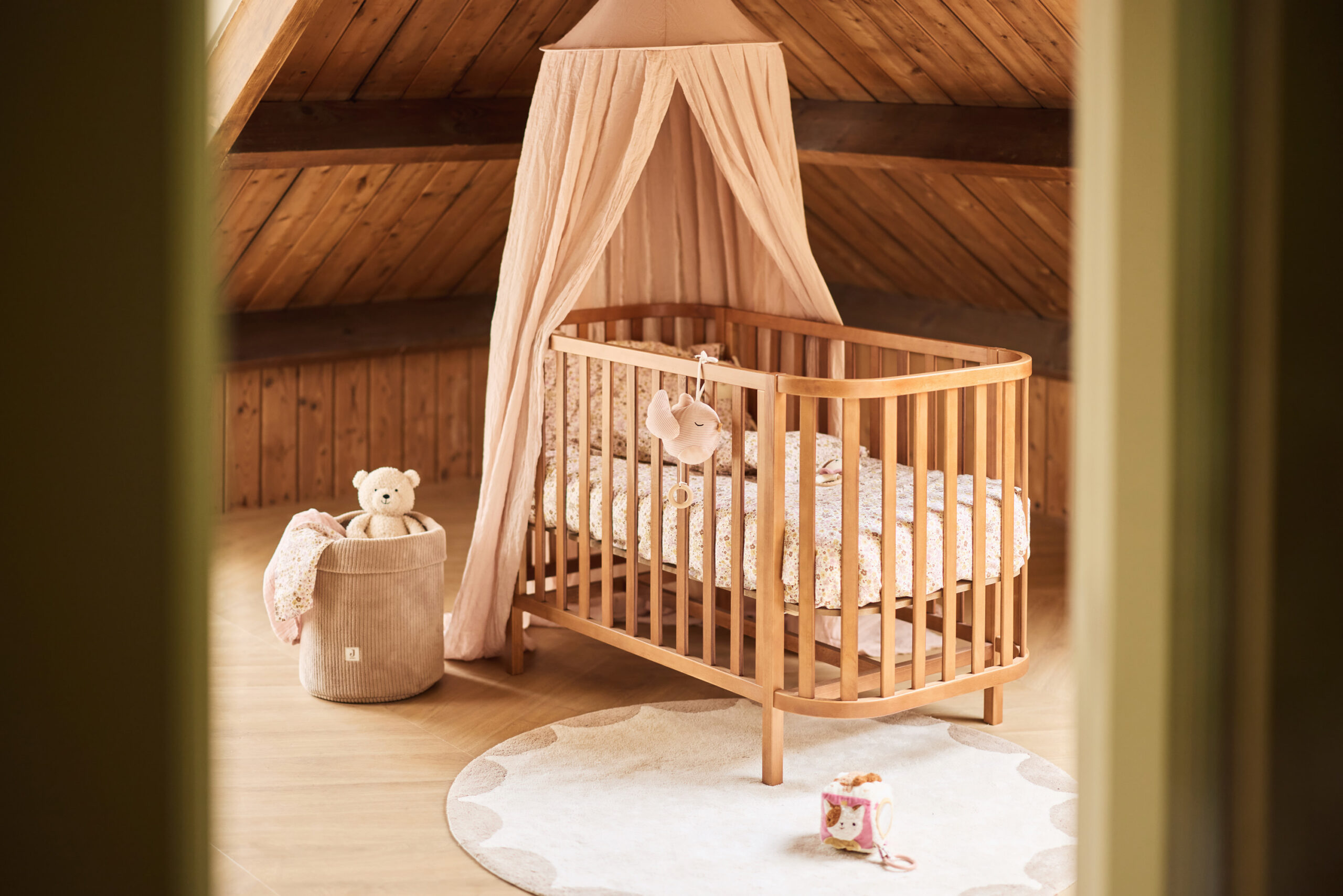 Jollein, sänghimmel Cosy Check Sand - Bild 7