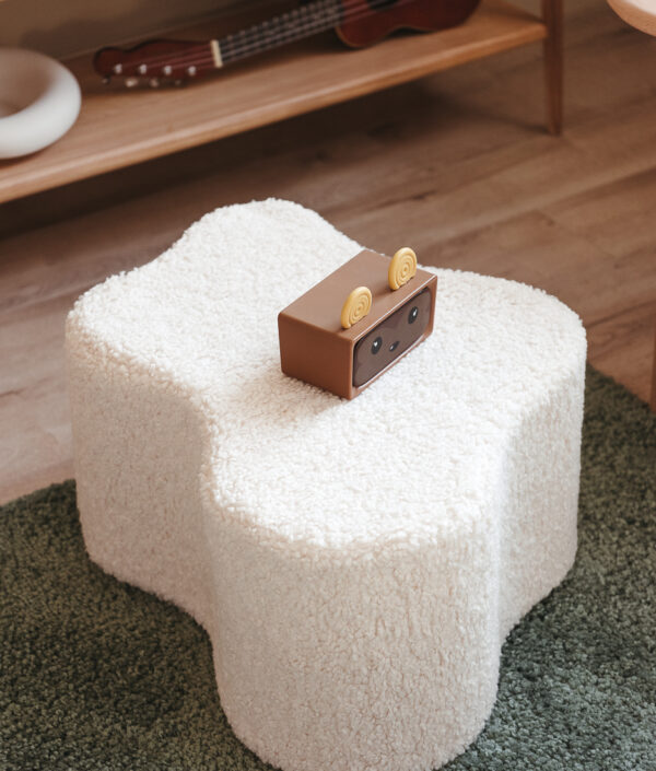 The Cloud Ottoman i teddytyg - Moln Puff till barnrummet