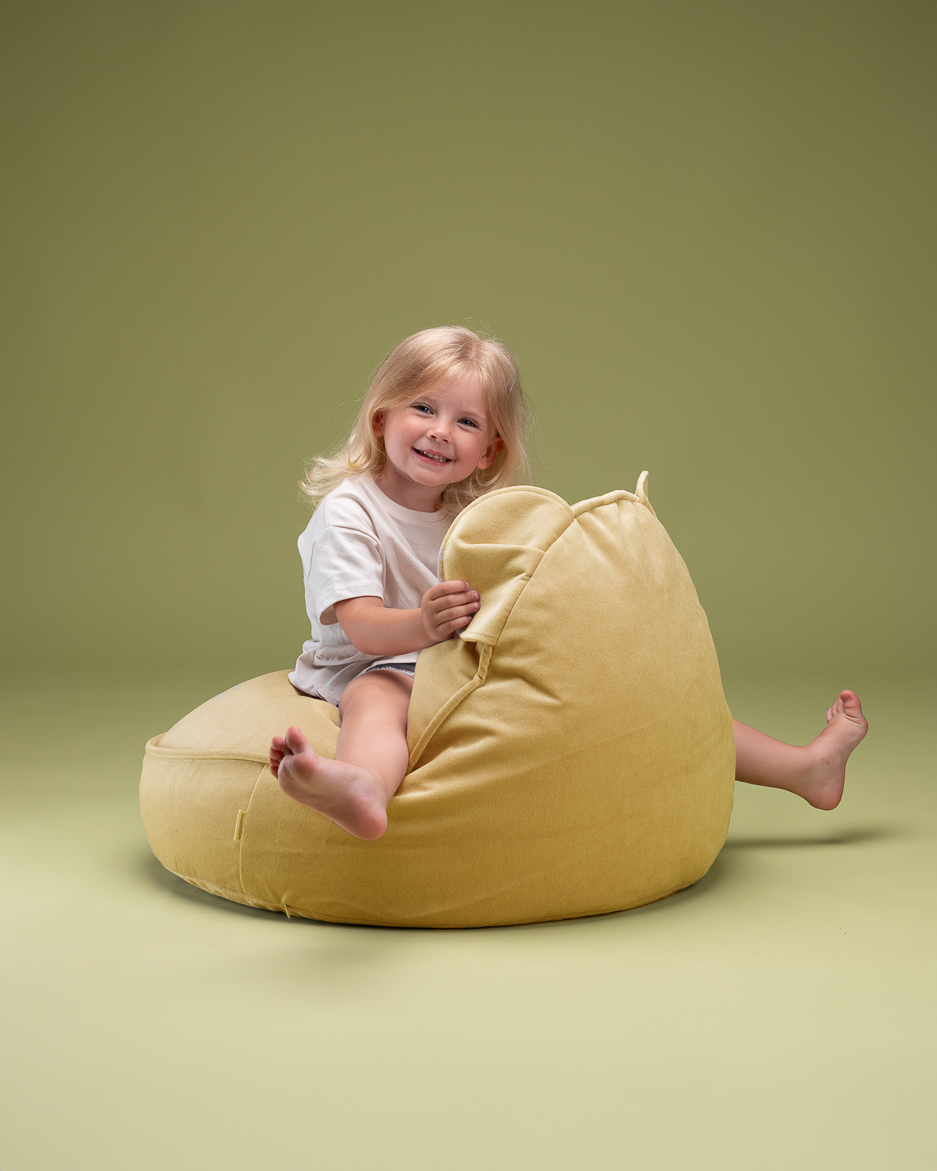 Bear Beanbag - Björnfåtölj i lyxig Sammet - saccosäck - Bild 5