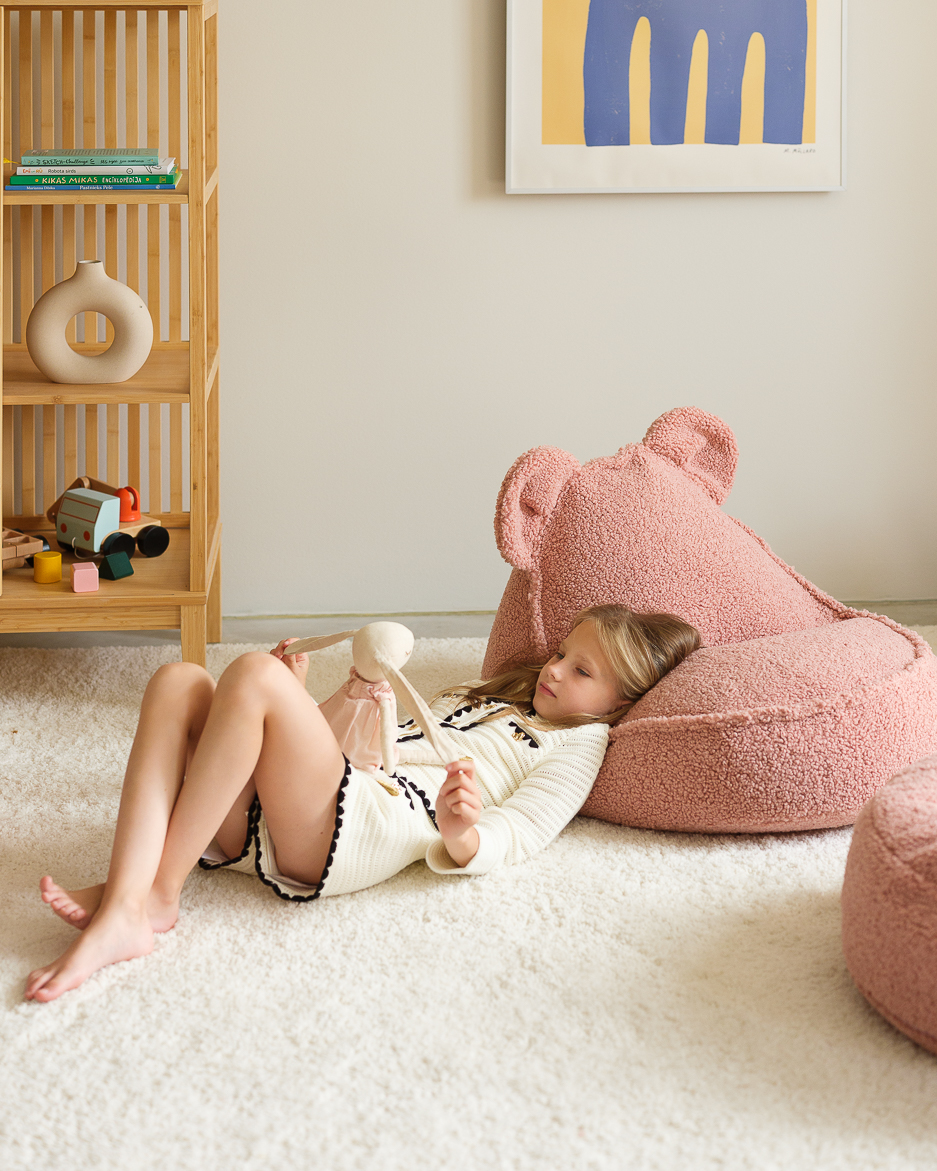 The Bear Beanbag - Björnfåtölj i teddytyg - saccosäck - Bild 10