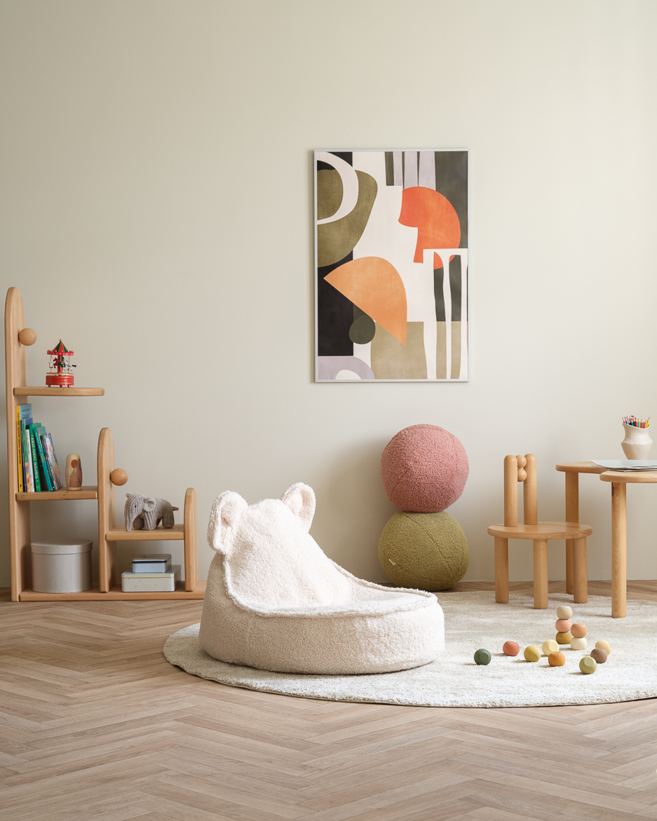 The Bear Beanbag - Björnfåtölj i teddytyg - saccosäck - Bild 15