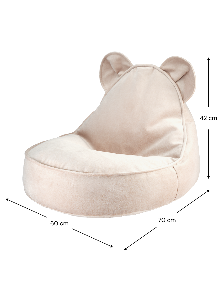 Bear Beanbag - Björnfåtölj i lyxig Sammet - saccosäck - Bild 9
