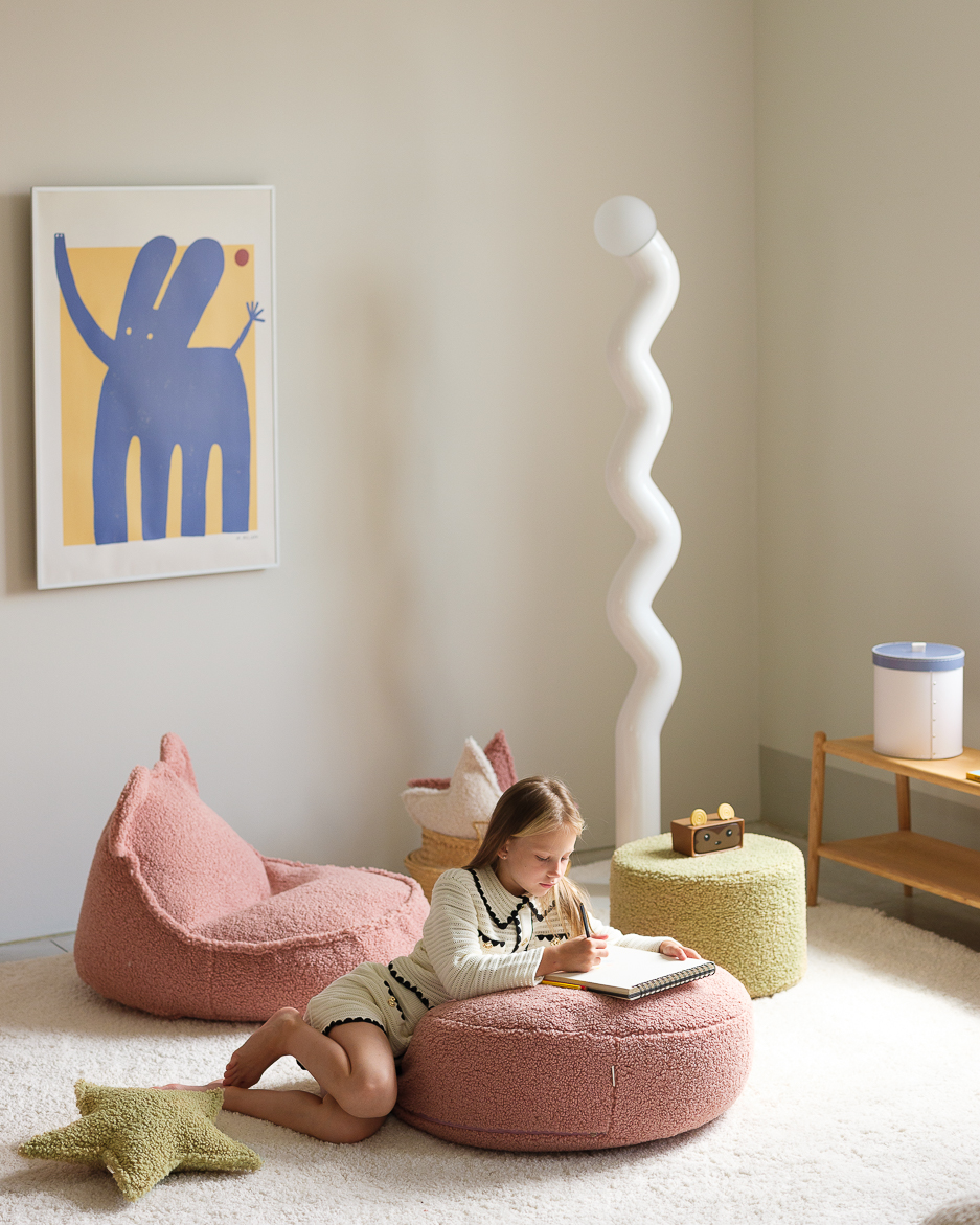 The Bear Beanbag - Björnfåtölj i teddytyg - saccosäck - Bild 7
