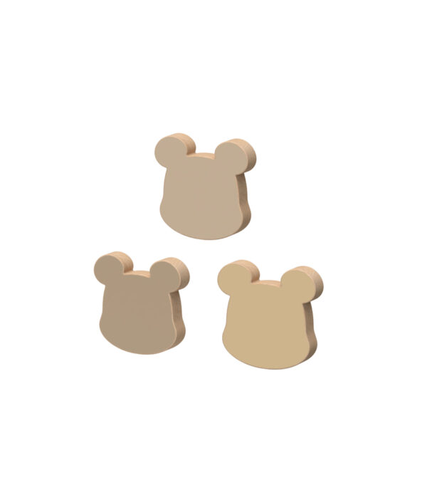 Cam Cam, Träkrokar, björnar 3-pack