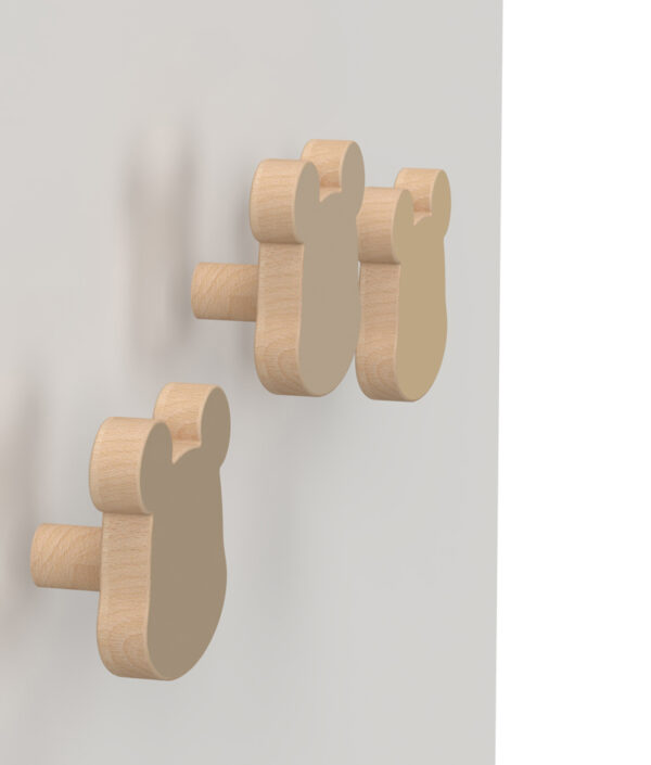 Cam Cam, Träkrokar, björnar 3-pack