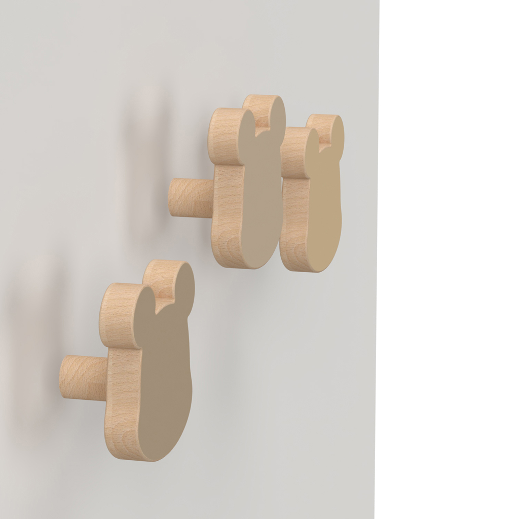 Cam Cam, Träkrokar, björnar 3-pack - Bild 2