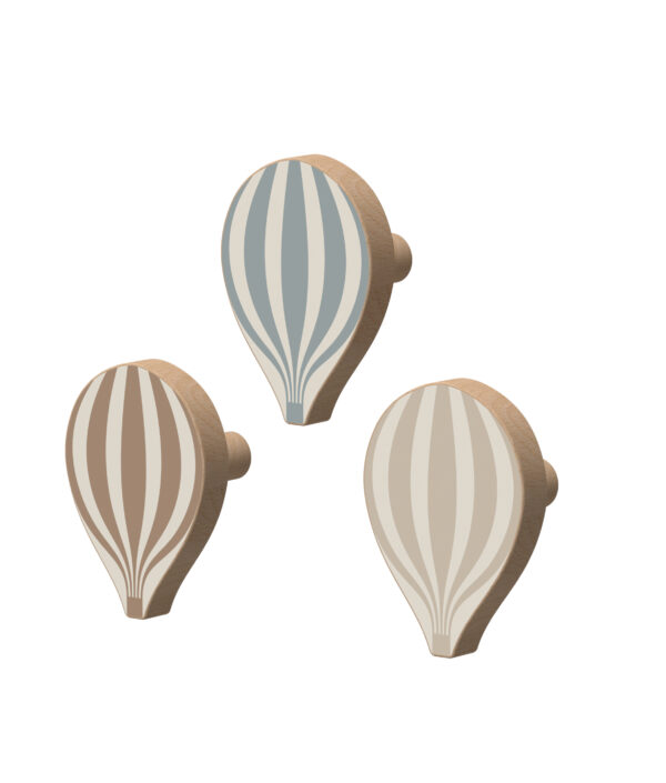 Cam Cam, Träkrokar, luftsballonger 3-pack