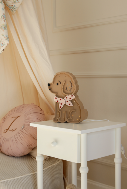 Little Lights, Nattlampa till barnrummet, Pudel Hund Lotta | Rosa - Bild 8
