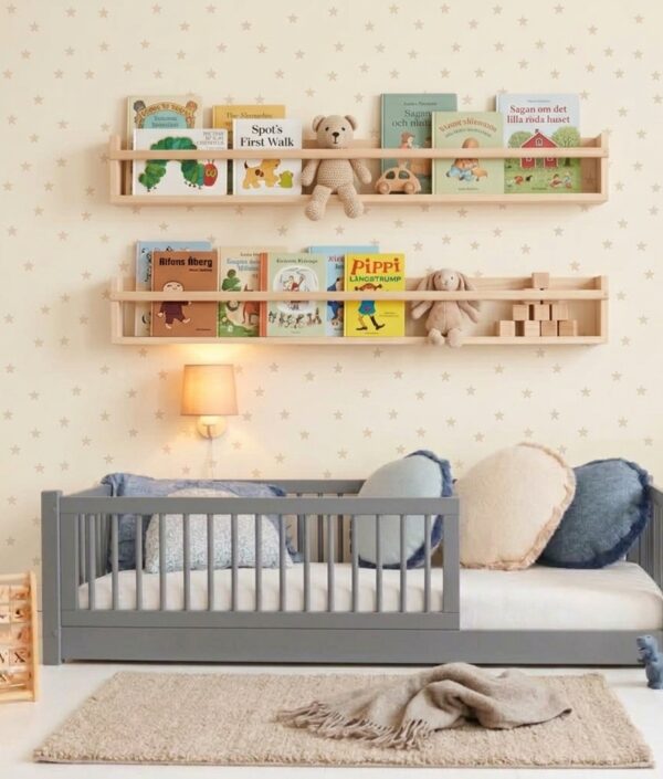 Babylove golvsäng med fallskydd 'Asta' - 90x200