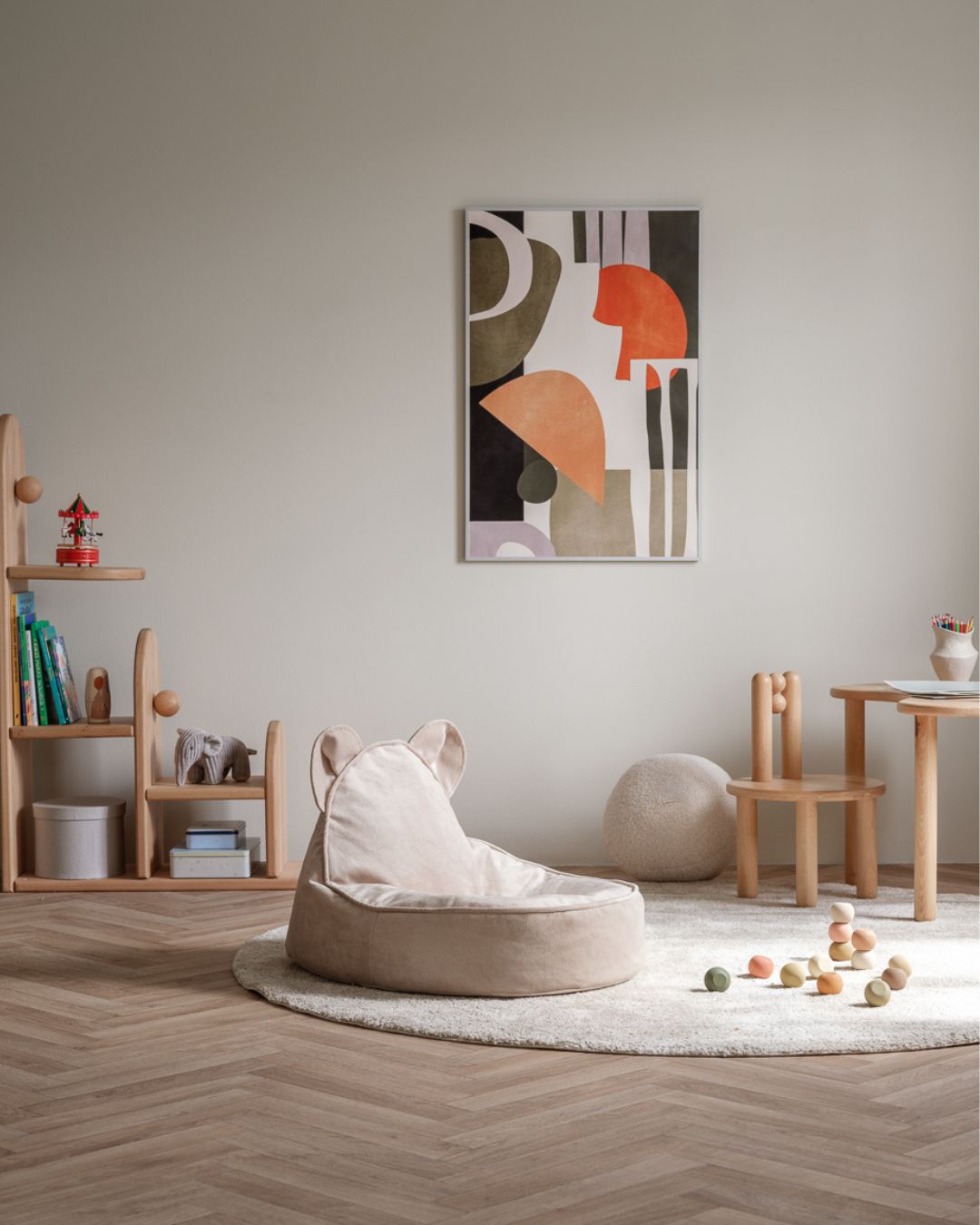 Bear Beanbag - Björnfåtölj i lyxig Sammet - saccosäck - Bild 3