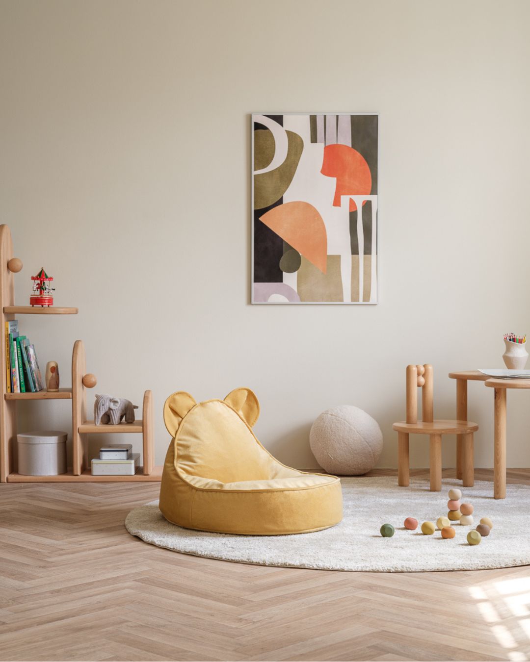 Bear Beanbag - Björnfåtölj i lyxig Sammet - saccosäck - Bild 2