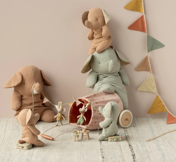 Safari friends, Stor elefant, puderrosa