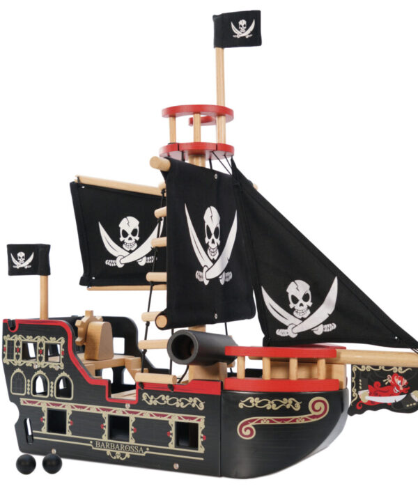 Barbarossa Piratskepp med figurer