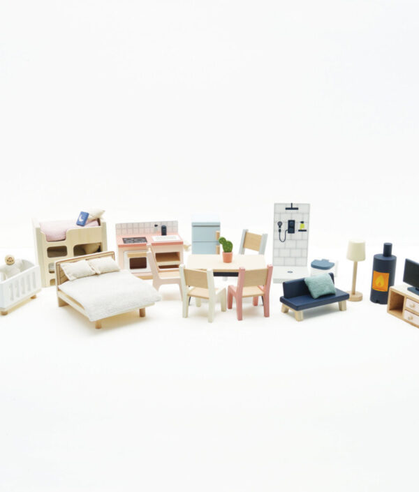 Daisylane Komplett Dockhusmöbelset – 35 Delar