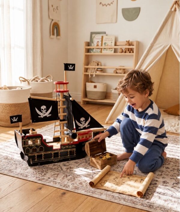 Barbarossa Piratskepp med figurer